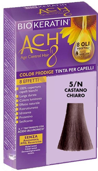 BIOKERATIN ACH8 COLOR PRODIGE 5/N CASTANO CHIARO - Farmapanda Srl