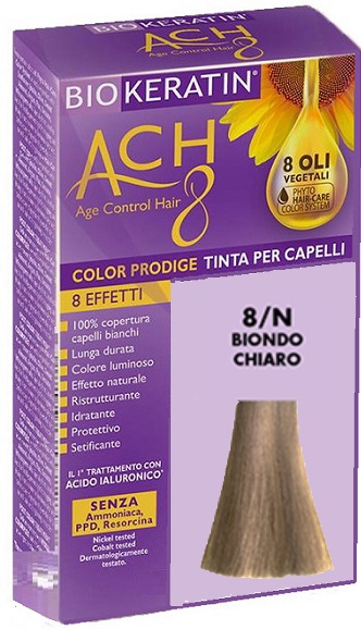 BIOKERATIN ACH8 COLOR PRODIGE 8/N BIONDO CHIARO - Farmapanda Srl