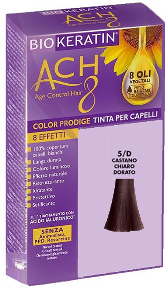BIOKERATIN ACH8 COLOR PRODIGE 5/D CASTANO CHIARO DORATO - Farmapanda Srl