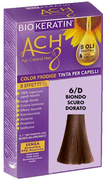 BIOKERATIN ACH8 COLOR PRODIGE 6/D BIONDO SCURO DORATO - Farmapanda Srl