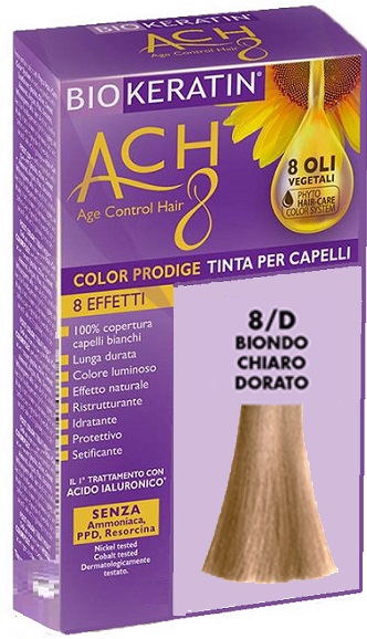 BIOKERATIN ACH8 COLOR PRODIGE 8/D BIONDO CHIARO DORATO - Farmapanda Srl