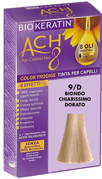 BIOKERATIN ACH8 COLOR PRODIGE 9/D BIONDO CHIARISSIMO DORATO - Farmapanda Srl