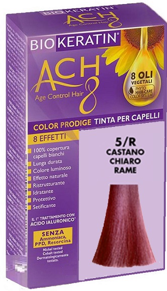 BIOKERATIN ACH8 COLOR PRODIGE 5/R CASTANO CHIARO RAME - Farmapanda Srl