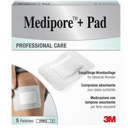 MEDICAZIONE MEDIPORE+PAD 5X7,2CM 5PEZZI - Farmapanda Srl