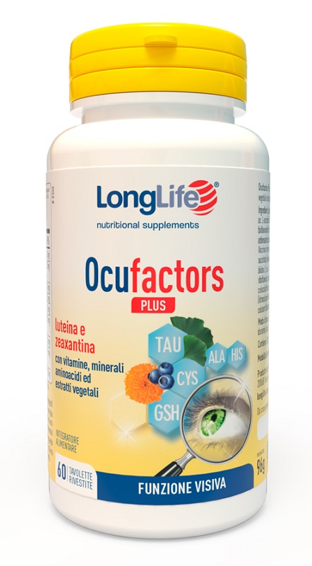 LONGLIFE OCUFACTORS PLUS 60 TAVOLETTE RIVESTITE - Farmapanda Srl