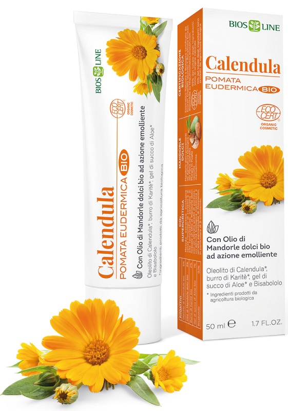 BIOSLINE CALENDULA POMATA EUDERMICA BIO 50 ML - Farmapanda Srl