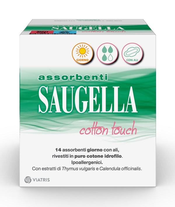 SAUGELLA COTTON TOUCH ASSORBENTI GIORNO 14 PEZZI TAGLIO PREZZO - Farmapanda Srl