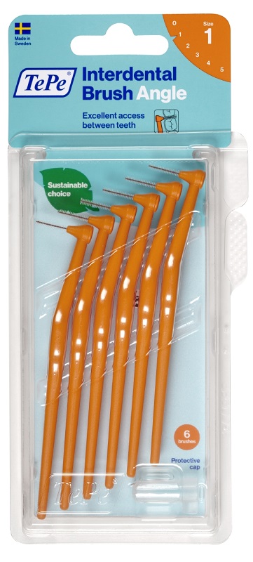 TEPE ANGLE SCOVOLINO ARANCIO 0,45MM 6 PEZZI - Farmapanda Srl