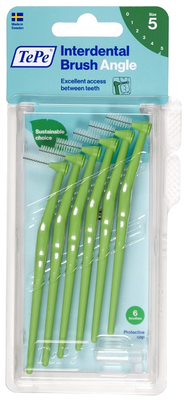 TEPE ANGLE SCOVOLINO VERDE 0,8MM 6 PEZZI - Farmapanda Srl