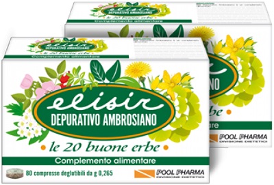 ELISIR DEPURATIVO AMBROSIANO 80 COMPRESSE 21,20 G - Farmapanda Srl