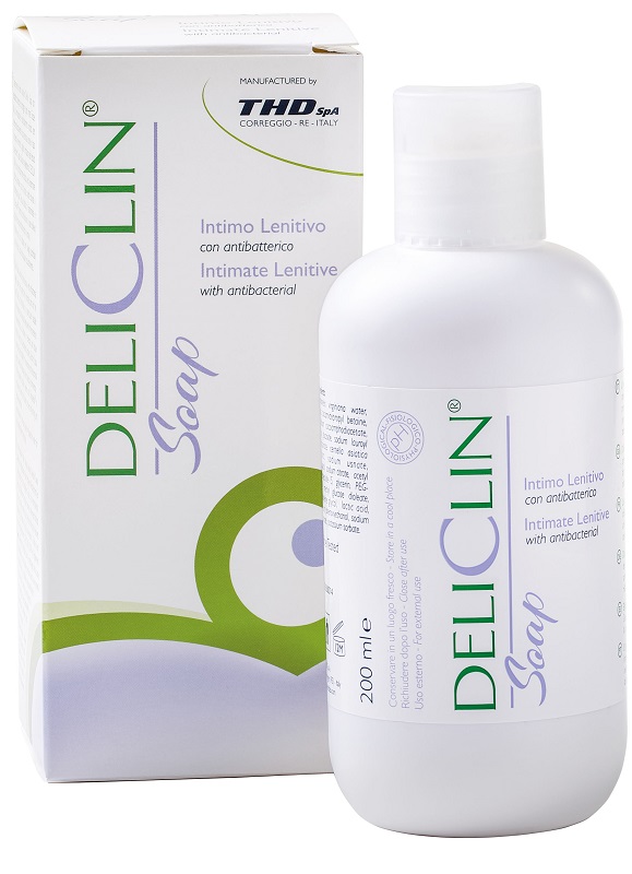 DELICLIN SOAP DETERGENTE INTIMO LENITIVO CON ANTIBATTERICO 200 ML - Farmapanda Srl