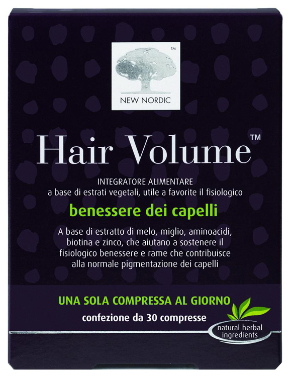 HAIR VOLUME INTEGRATORE ALIMENTARE BLISTER 30 COMPRESSE - Farmapanda Srl