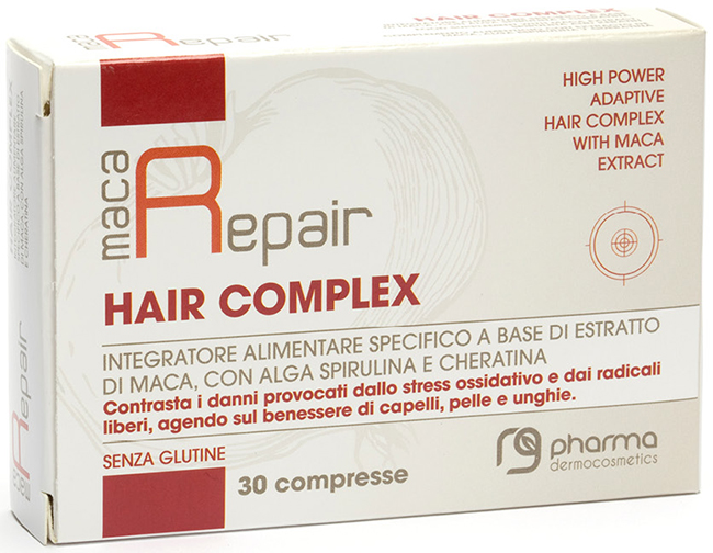 MACA REPAIR HAIR COMPLEX 30 COMPRESSE - Farmapanda Srl