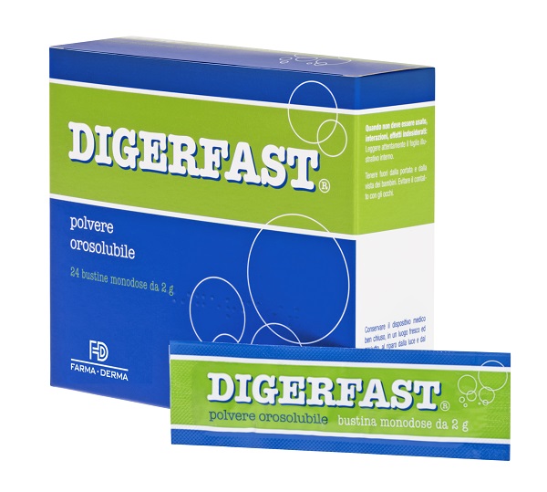 DIGERFAST POLVERE 24 BUSTINE MONODOSE 2 G - Farmapanda Srl