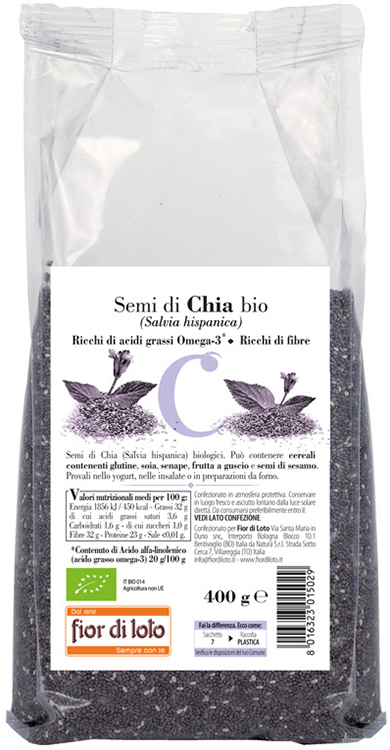 SEMI DI CHIA BIO 400 G - Farmapanda Srl