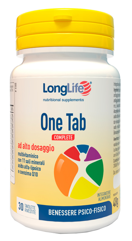 LONGLIFE ONE TAB COMPLETE 30 TAVOLETTE RIVESTITE - Farmapanda Srl