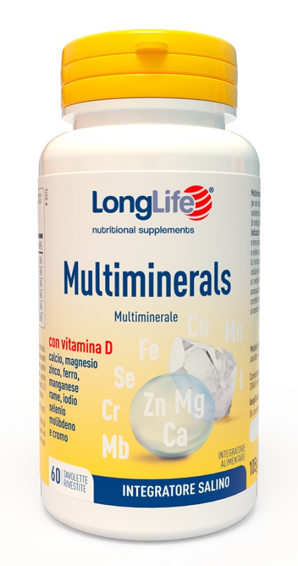 LONGLIFE MULTIMINERALS 60 TAVOLETTE RIVESTITE - Farmapanda Srl