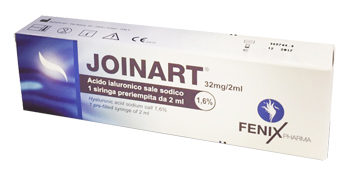 SIRINGA INTRA-ARTICOLARE JOINART ACIDO IALURONICO 1,6% 2 ML 3 PEZZI - Farmapanda Srl