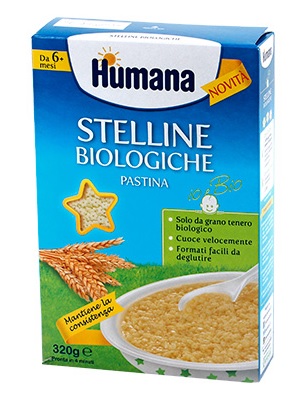 HUMANA STELLINE PASTINA BIOLOGICA 320 G - Farmapanda Srl