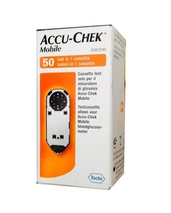 STRISCE MISURAZIONE GLICEMIA ACCU-CHEK MOBILE 50 TEST MIC 2 - Farmapanda Srl
