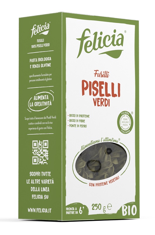 FELICIA BIO FUSILLI PISELLI VERDI 250 G - Farmapanda Srl