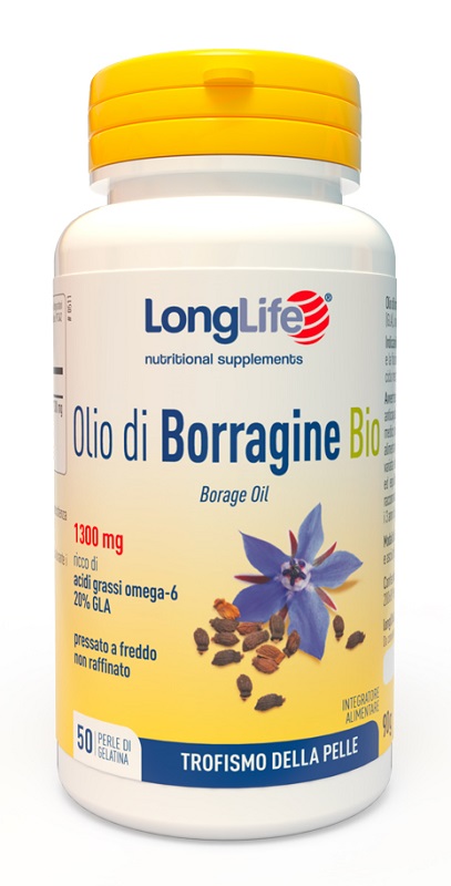 LONGLIFE OLIO BORRAGINE BIO 50 PERLE IN GELATINA - Farmapanda Srl