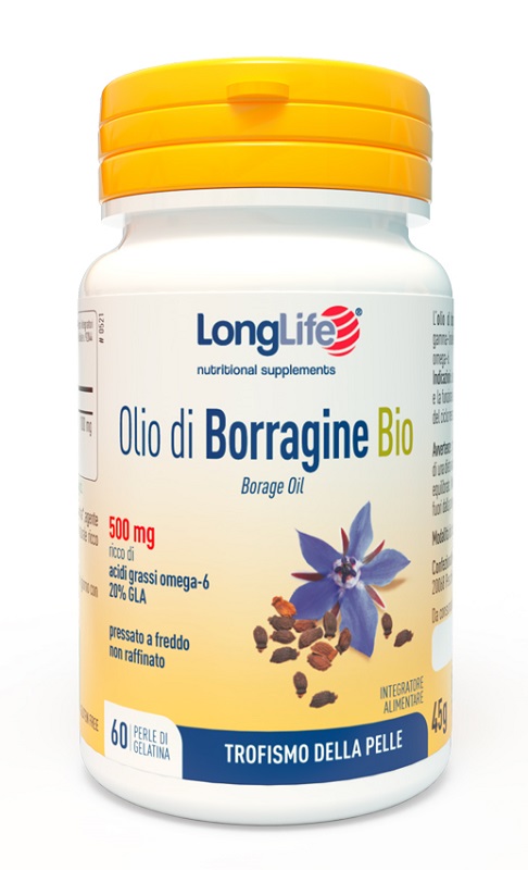 LONGLIFE OLIO BORRAGINE BIO 60 PERLE IN GELATINA - Farmapanda Srl