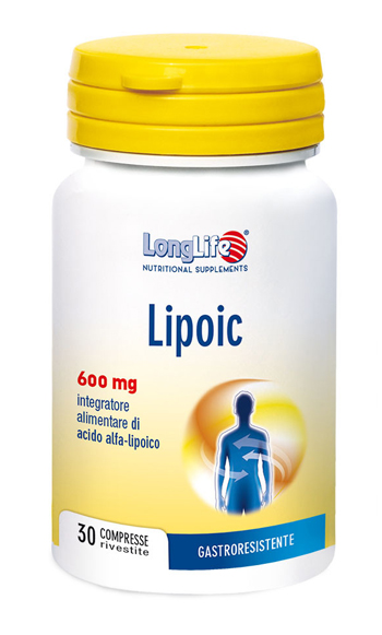LONGLIFE LIPOIC 600 MG 30 COMPRESSE RIVESTITE DA 870 MG - Farmapanda Srl