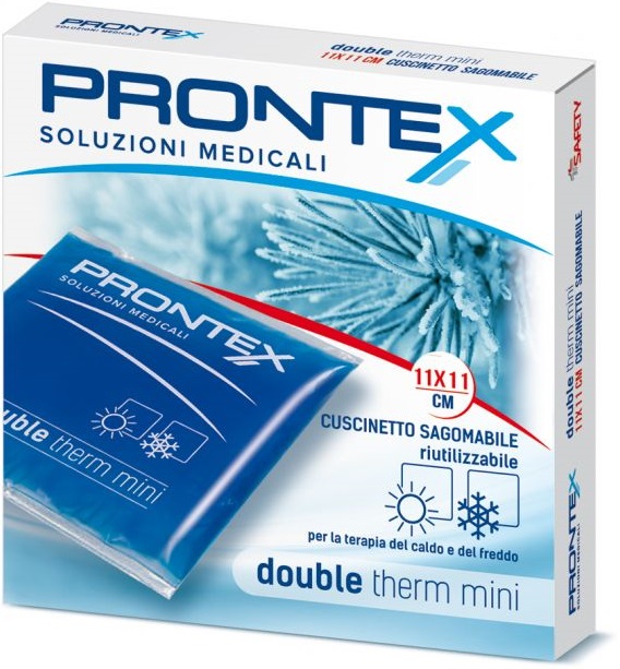 PRONTEX CUSCINETTO IN GEL RIUTILIZZABILE DOUBLE THERM 11X11CM - Farmapanda Srl