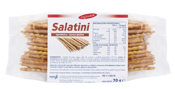 MY SNACK SALATINI 70 G - Farmapanda Srl