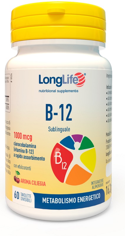 LONGLIFE B12 1000 MCG 60 TAVOLETTE - Farmapanda Srl