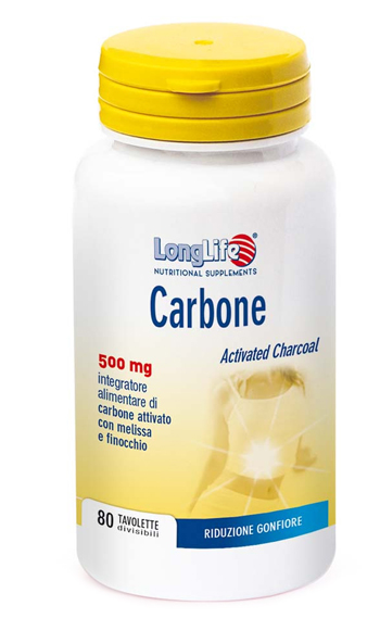 LONGLIFE CARBONE ATTIVATO 80 TAVOLETTE DIVISIBILI - Farmapanda Srl