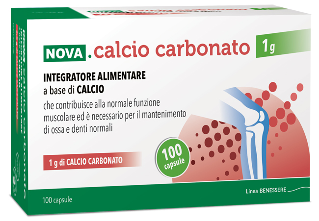 NOVA CALCIO CARBONATO 1 G 100 CAPSULE - Farmapanda Srl