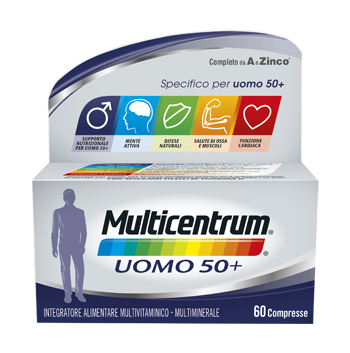 MULTICENTRUM UOMO 50+ 60 COMPRESSE - Farmapanda Srl