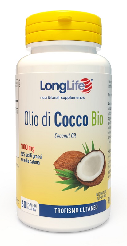 LONGLIFE OLIO COCCO BIO 60 PERLE IN GELATINA - Farmapanda Srl