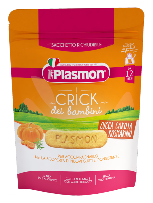 PLASMON CRICK ZUCCA/CARORA/ROSMARINO 100 G - Farmapanda Srl