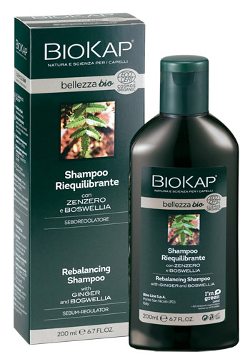 BIOKAP BELLEZZA BIO SHAMPOO RIEQUILIBRANTE COSMOS ECOCERT 200 ML BIOSLINE - Farmapanda Srl