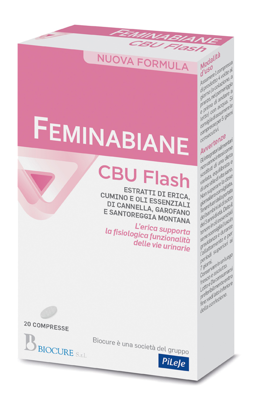 FEMINABIANE CBU FLASH 20 COMPRESSE NUOVA FORMULA - Farmapanda Srl