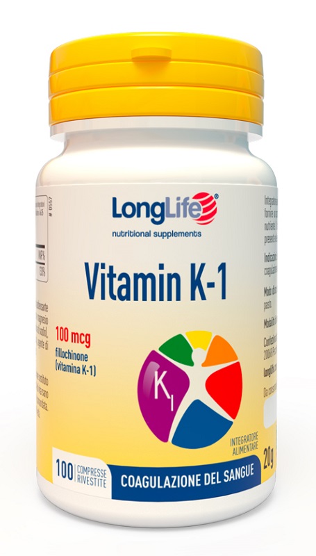 LONGLIFE VITAMIN K 100MCG 100 COMPRESSE RIVESTITE - Farmapanda Srl