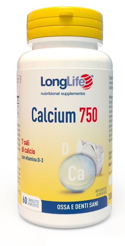 LONGLIFE CALCIUM 750 MG 60 TAVOLETTE - Farmapanda Srl
