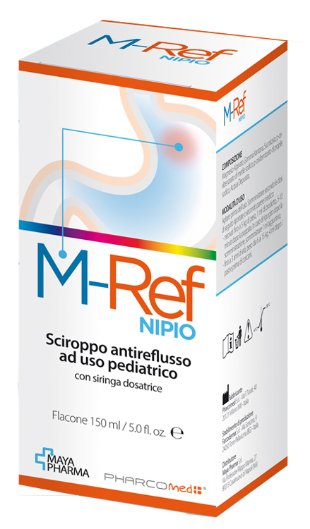 M-REF NIPIO SCIROPPO ANTIREFLUSSO AD USO PEDIATRICO 150 ML CON SIRINGA DOSATRICE - Farmapanda Srl