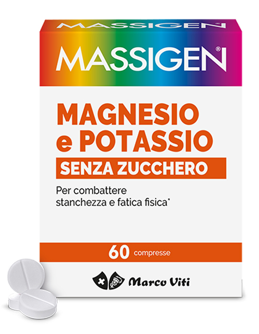 MASSIGEN MAGNESIO POTASSIO SENZA ZUCCHERI 60 COMPRESSE - Farmapanda Srl