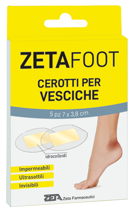 ZETAFOOT CEROTTO IDROCOLLOIDALE VESCICHE 5 PEZZI - Farmapanda Srl