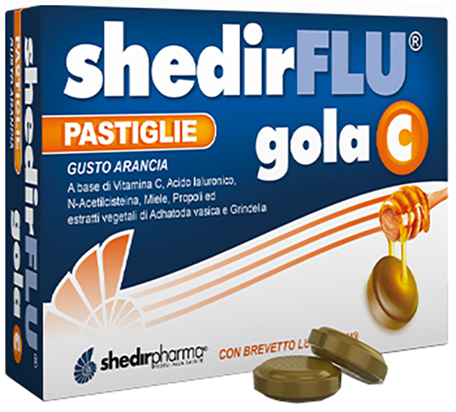 SHEDIRFLU GOLA C ARANCIA 36 PASTIGLIE - Farmapanda Srl