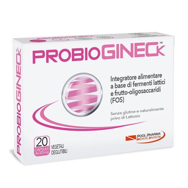 PROBIOGINECK 20 CAPSULE VEGETALI DEGLUTIBILI DA 325 MG SENZA GLUTINE NATURALMENTE PRIVO DI LATTOSIO - Farmapanda Srl