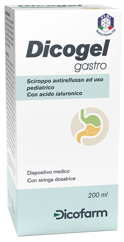 SCIROPPO ANTIREFLUSSO PEDIATRICO DICOGEL GASTRO 200 ML - Farmapanda Srl