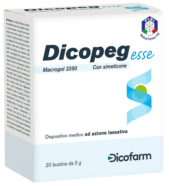 DICOPEG ESSE 20 BUSTE 5 G MACROGOL 3350 - Farmapanda Srl