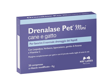 DRENALASE PET MINI CANE GATTO 20 COMPRESSE - Farmapanda Srl