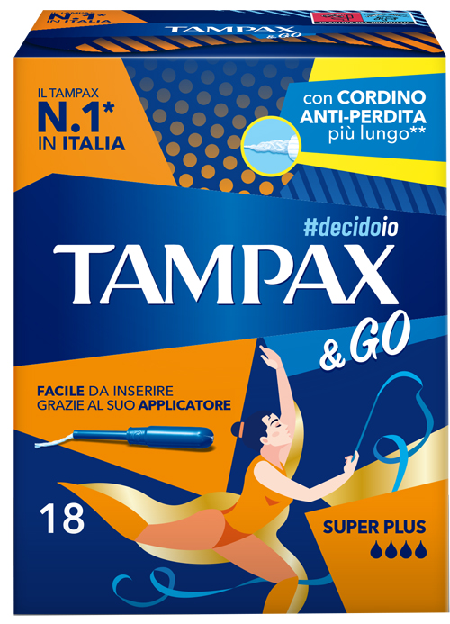 TAMPAX &GO SUPER PLUS 18 PEZZI - Farmapanda Srl