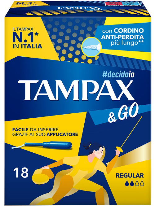 TAMPAX &GO REGULAR 18 PEZZI - Farmapanda Srl